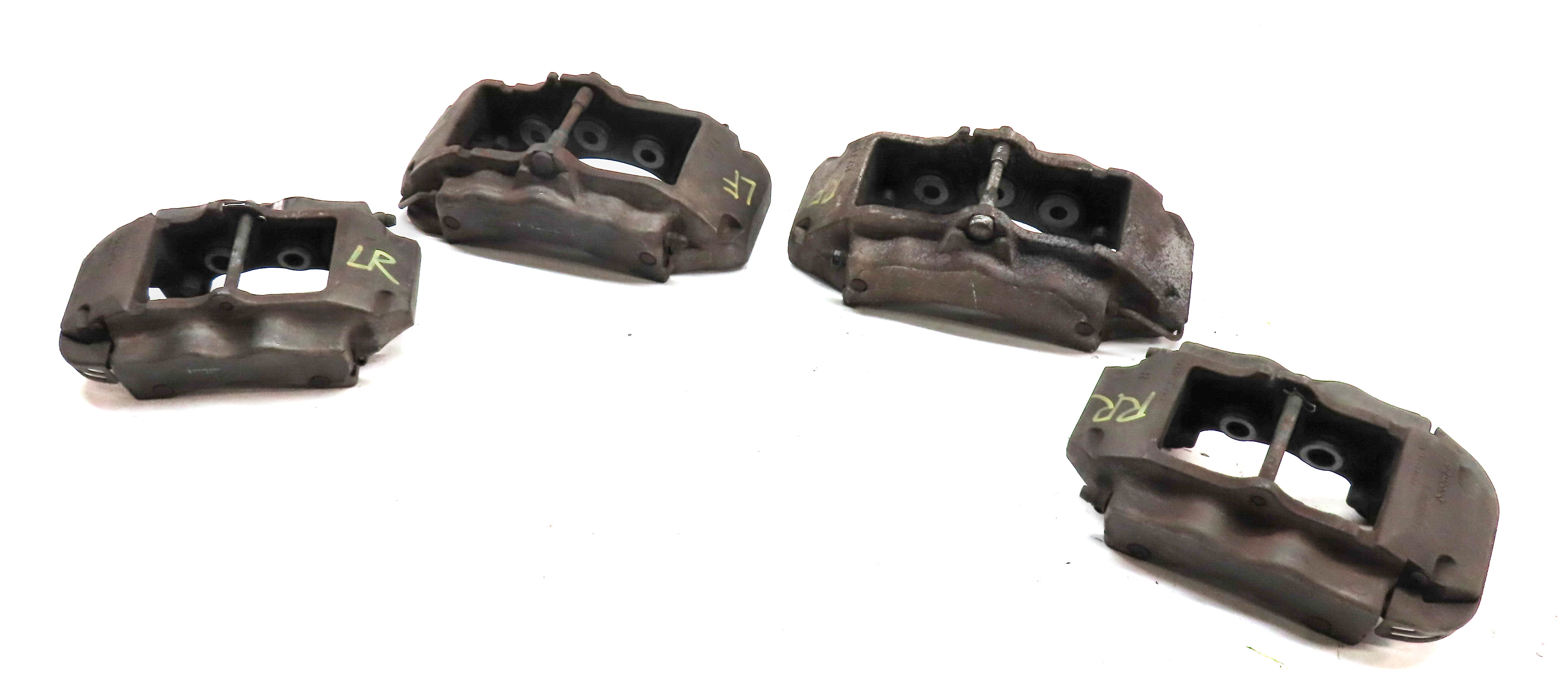 2004-2010 PORSCHE CAYENNE (955 957) FRONT & REAR BRAKE CALIPER SET-4 (BREMBO) — exact item pictured